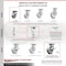 Service Caster 4 Inch V Groove Semi Steel Caster Brakes/Swivel Locks and 2 Rigid SCC, 2PK SCC-35S420-VGR-SLB-BSL-2-R-2 - alternate 4